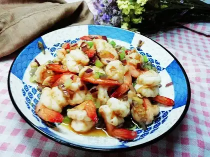 Barbecue roll shrimp