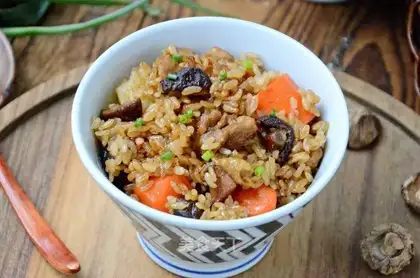 Frozen chicken rice