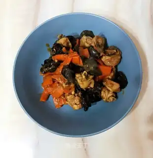 Shrimp, chicken leg