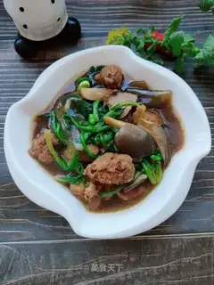 Meatball mushroom stew