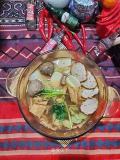 A pot of stew
