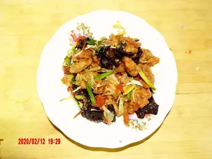 Fried meat
