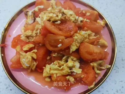 Tomato fried eggs