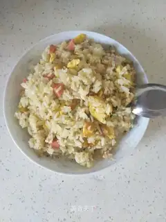 Ham eggs for rice