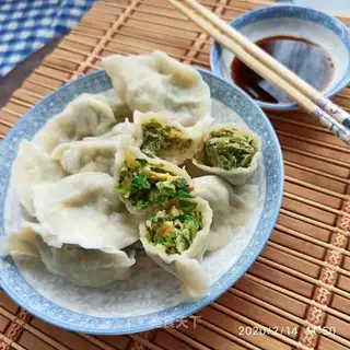 Three fresh dumplings