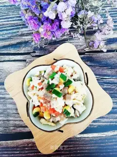Black pepper beef sausage fried rice