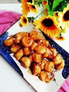 Fish and Japanese tofu