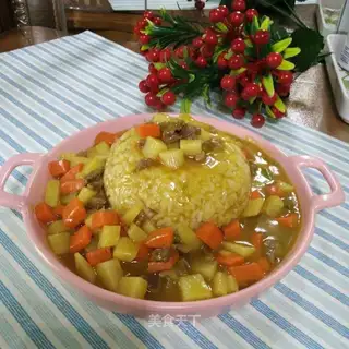 Curry beef rice