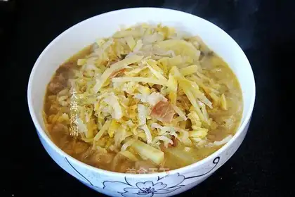 Sour pork and potatoes