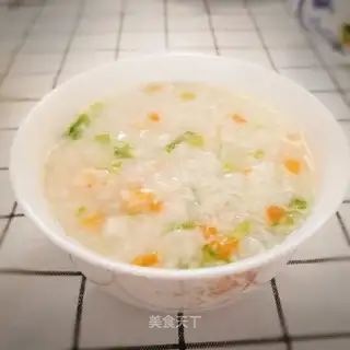Shrimp and vegetable congee