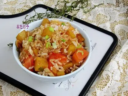 Potato tomato rice