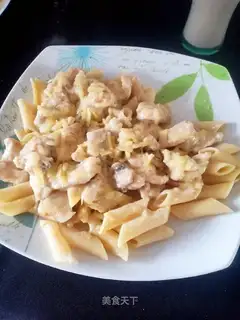 Chicken, white mushroom cheese