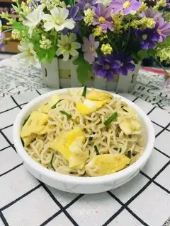 Soy sauce and egg noodles