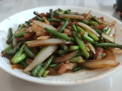 Garlic fried meat