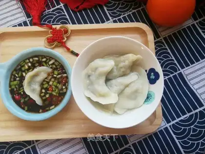 Cream mushroom egg dumplings