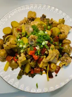 Potato pepper chicken