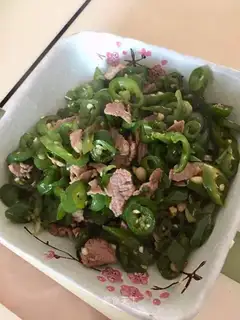 Chili fried meat