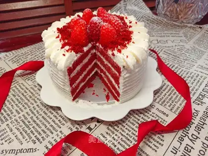 Red velvet cream cake