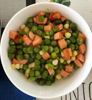 Ham intestines and peas