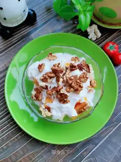 Mango apple walnut sour cream