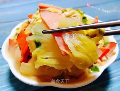 Ham crab-flavored cabbage