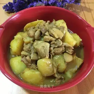 Curry potatoes for chicken