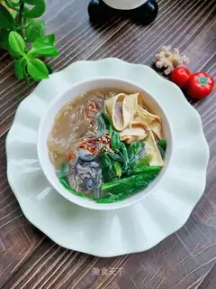 Chicken soup and potatoes