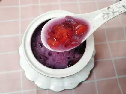 Potato peach porridge
