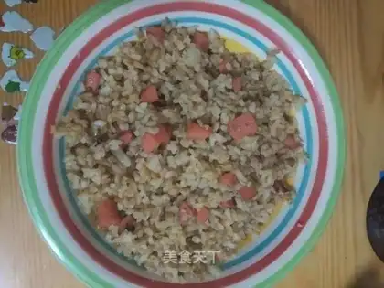 Ham and egg fried rice