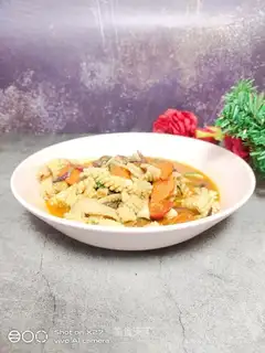 Onions burn squid