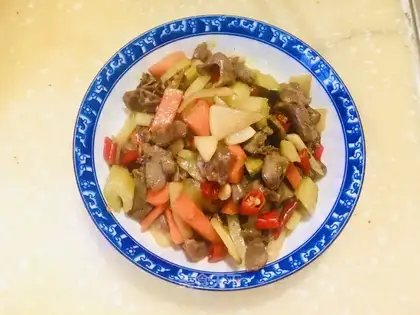 Pickles and chicken