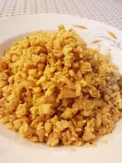radish and fried eggs