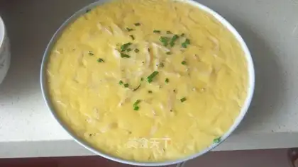 Silver fish steamed eggs