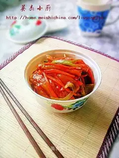 sweet and sour tomato strips