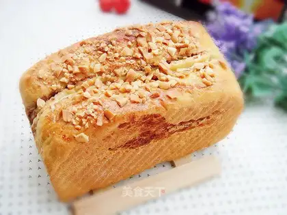 Fold quilt method bean paste toast
