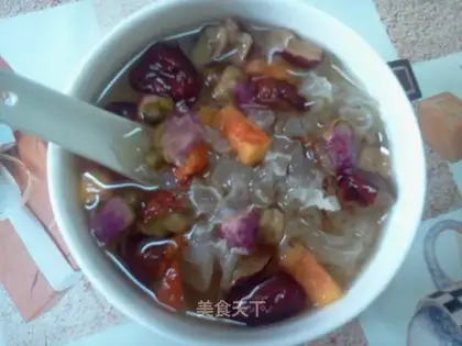 Tremella rose syrup