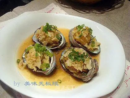 steamed fresh abalones