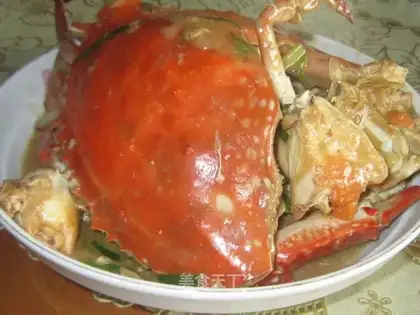 onion and ginger crab