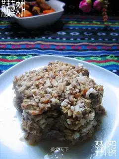 steamed oatmeal patty