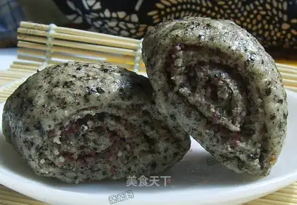 Black sesame peanut roll