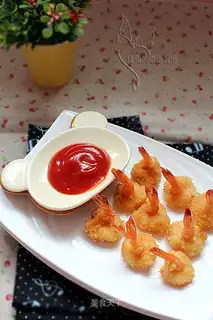 Golden Phoenix Tail Shrimp Balls