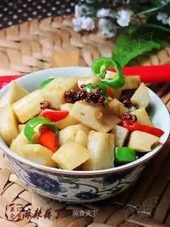 Spicy lotus root diced