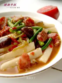 Sausage rice cake
