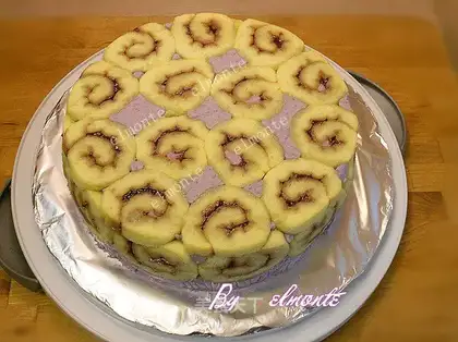 Purple sweet potato mousse