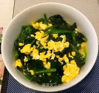 spinach omelet soup