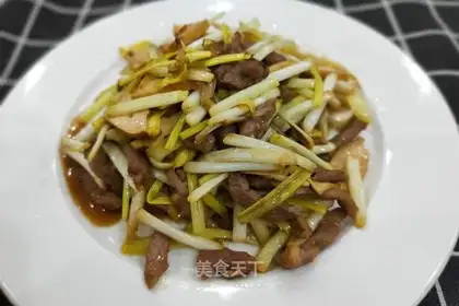 Garlic fried meat