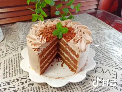 Mocha butter cake