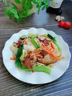 Noodles for meat and vegetables