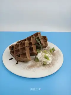 Tiramisu walnut waffles