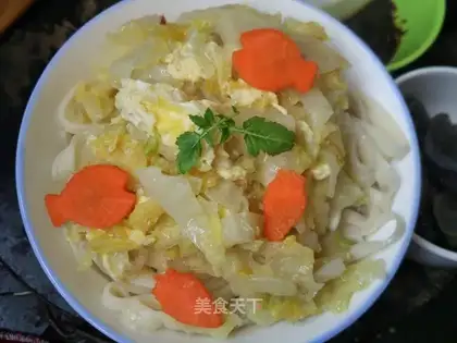 Soy sauce and egg noodles